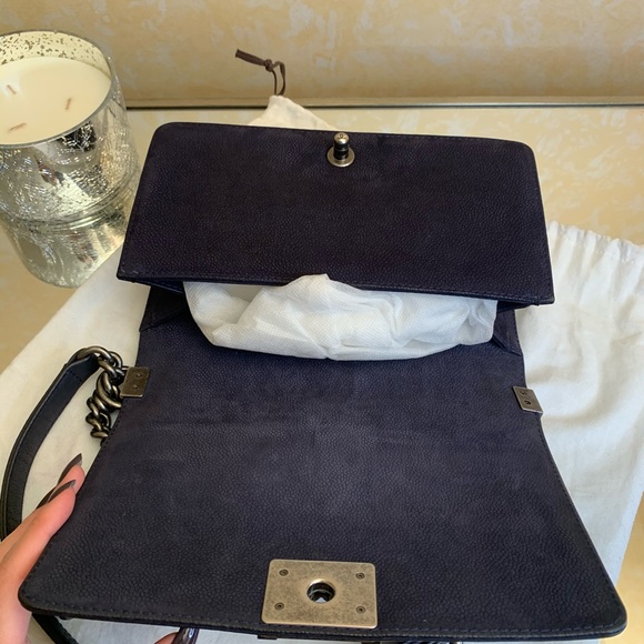 Sold.Chanel Caviar Nubuck Leather Old Medium Boy - Picture 6 of 13